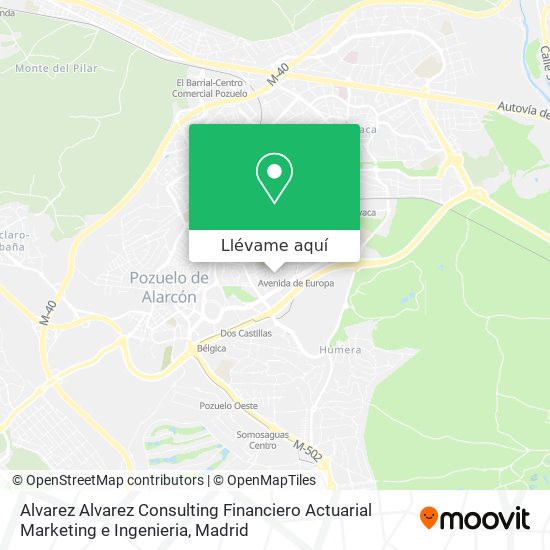 Mapa Alvarez Alvarez Consulting Financiero Actuarial Marketing e Ingenieria
