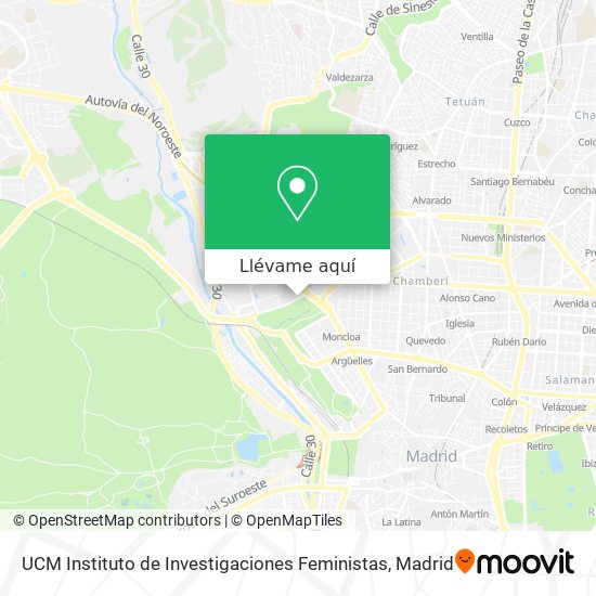 Mapa UCM Instituto de Investigaciones Feministas