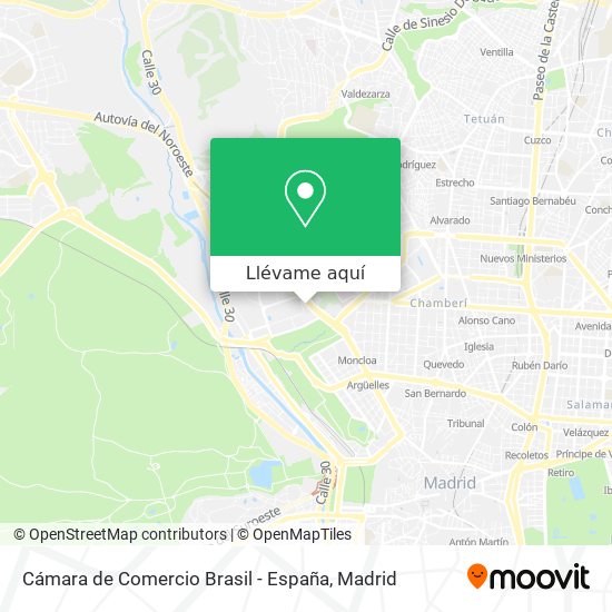 Mapa Cámara de Comercio Brasil - España