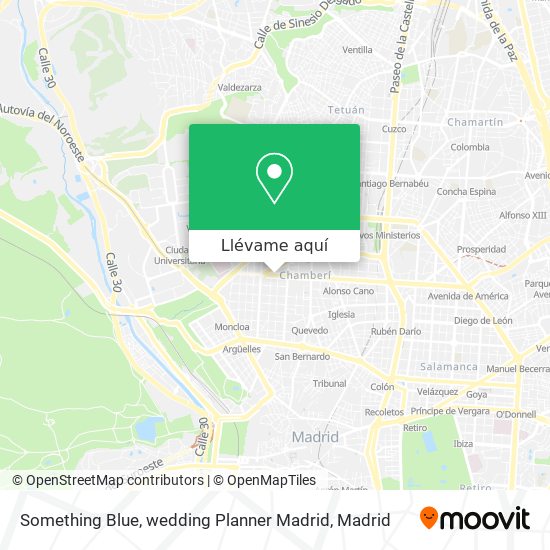 Mapa Something Blue, wedding Planner Madrid