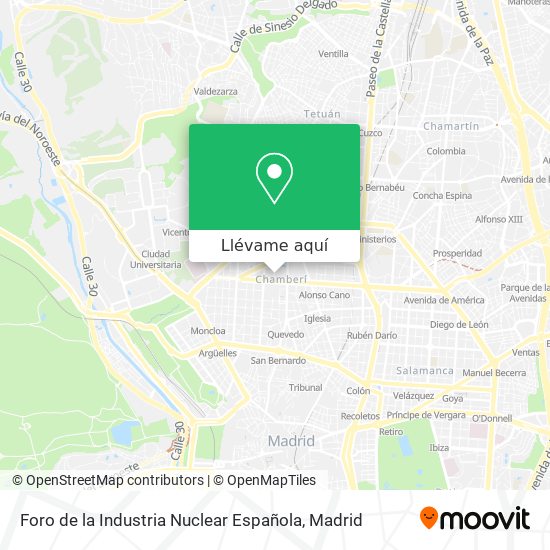 Mapa Foro de la Industria Nuclear Española