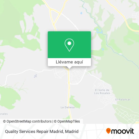 Mapa Quality Services Repair Madrid