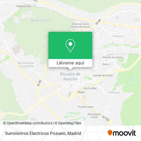 Mapa Suministros Electricos Pozuelo