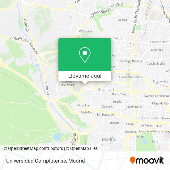 Mapa Universidad Complutense