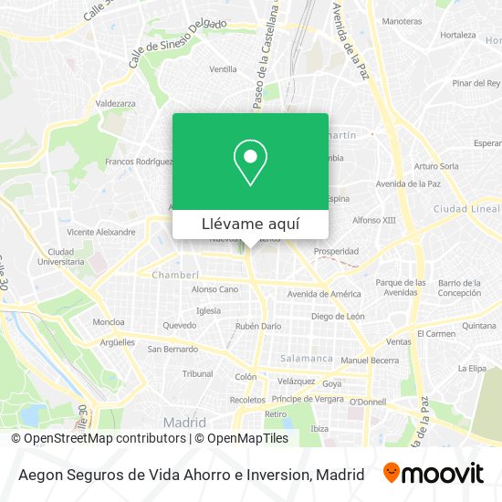 Mapa Aegon Seguros de Vida Ahorro e Inversion