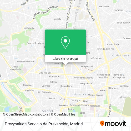 Mapa Prevysaluds Servicio de Prevención