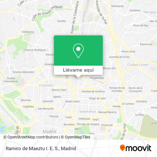 Mapa Ramiro de Maeztu I. E. S.