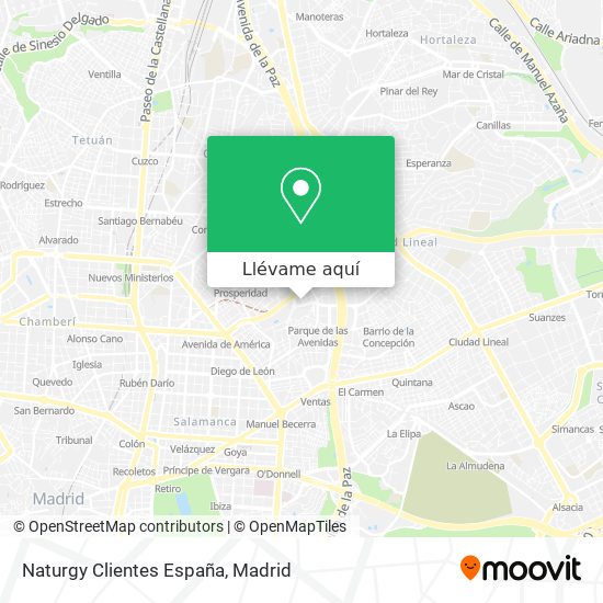 Mapa Naturgy Clientes España