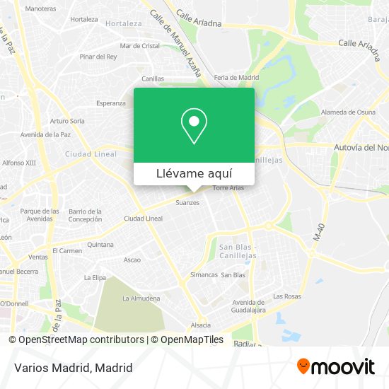 Mapa Varios Madrid