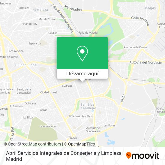 Mapa Abril Servicios Integrales de Conserjeria y Limpieza