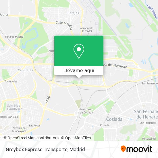 Mapa Greybox Express Transporte