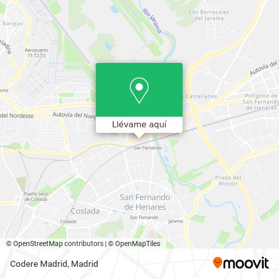 Mapa Codere Madrid