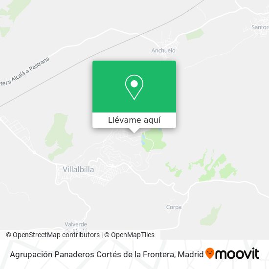 Mapa Agrupación Panaderos Cortés de la Frontera