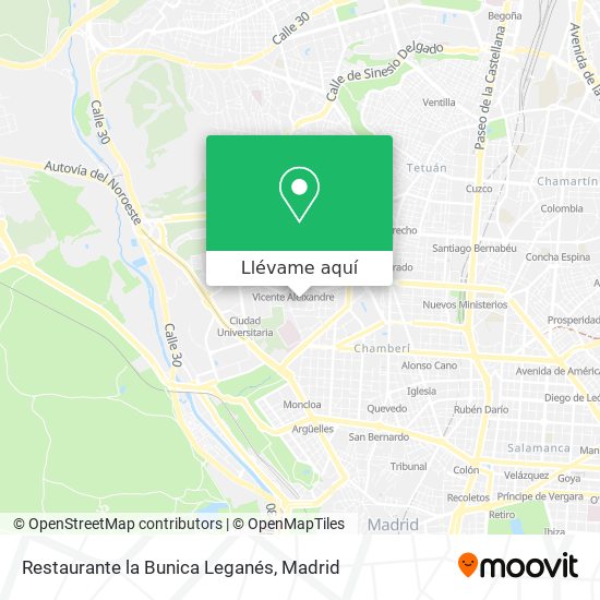 Mapa Restaurante la Bunica Leganés