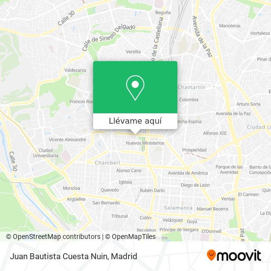 Mapa Juan Bautista Cuesta Nuin