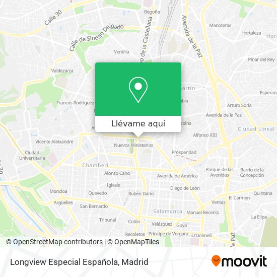 Mapa Longview Especial Española