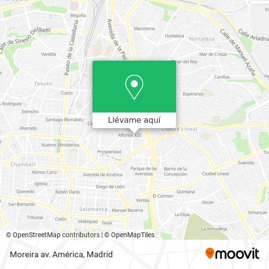 Mapa Moreira av. América