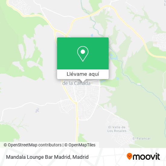 Mapa Mandala Lounge Bar Madrid