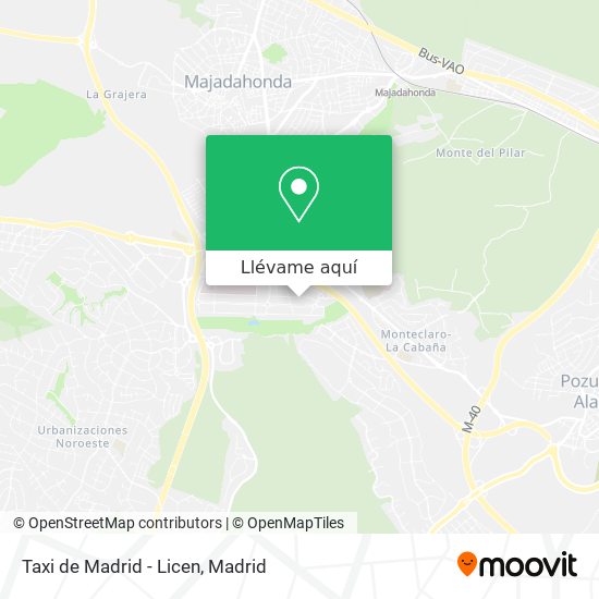 Mapa Taxi de Madrid - Licen