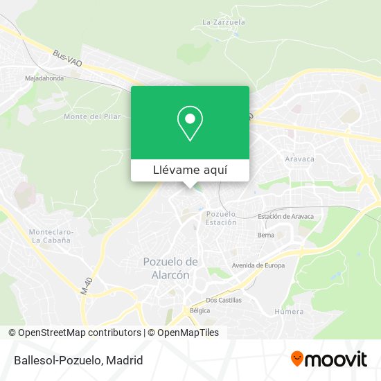 Mapa Ballesol-Pozuelo