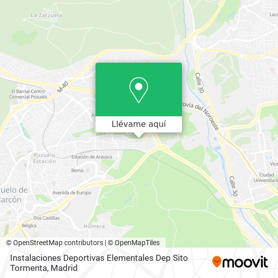 Mapa Instalaciones Deportivas Elementales Dep Sito Tormenta