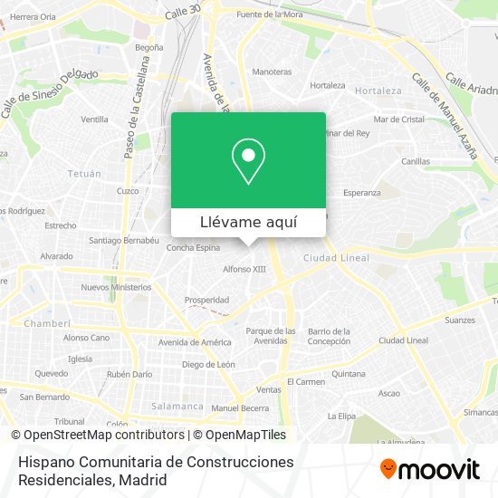 Mapa Hispano Comunitaria de Construcciones Residenciales