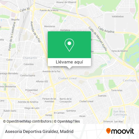 Mapa Asesoria Deportiva Giraldez