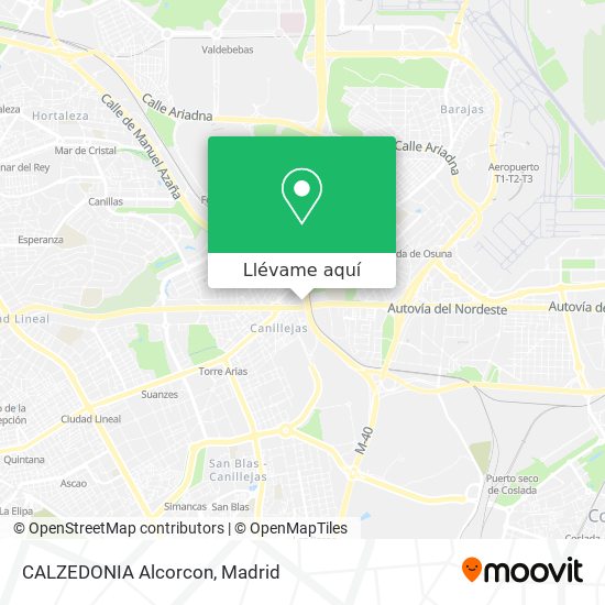 Mapa CALZEDONIA Alcorcon