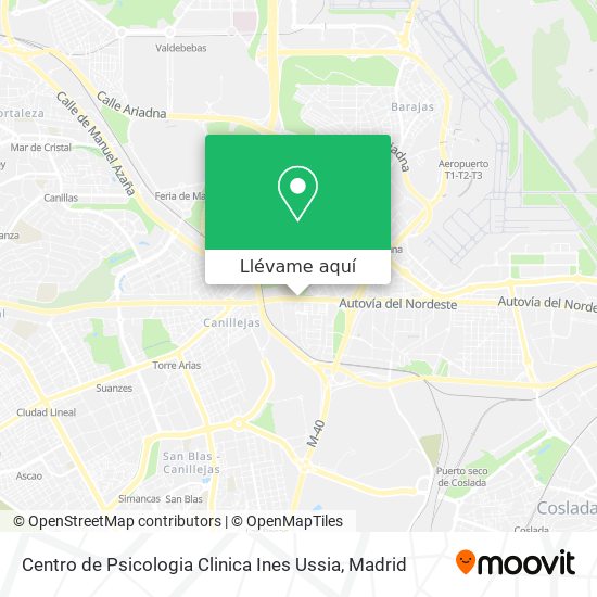 Mapa Centro de Psicologia Clinica Ines Ussia