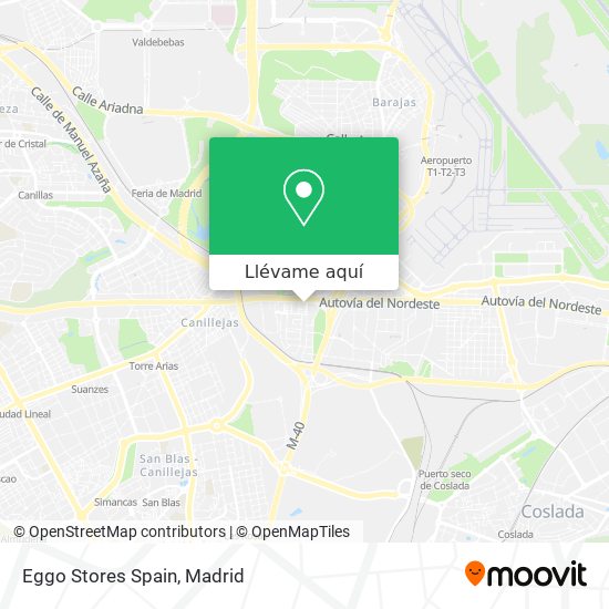 Mapa Eggo Stores Spain