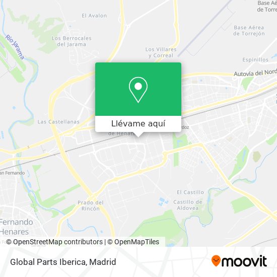 Mapa Global Parts Iberica