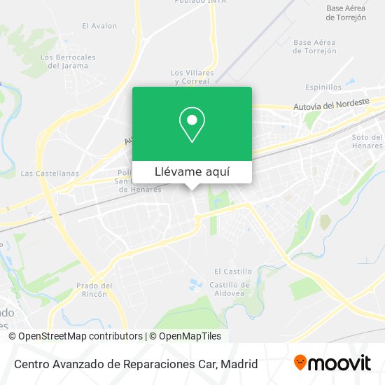 Mapa Centro Avanzado de Reparaciones Car
