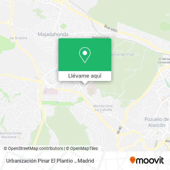 Mapa Urbanización Pinar El Plantio .