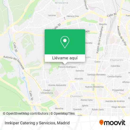 Mapa Innkiper Catering y Servicios