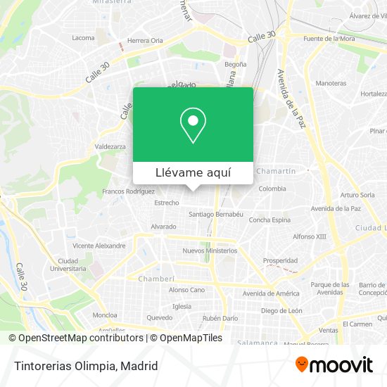 Mapa Tintorerias Olimpia