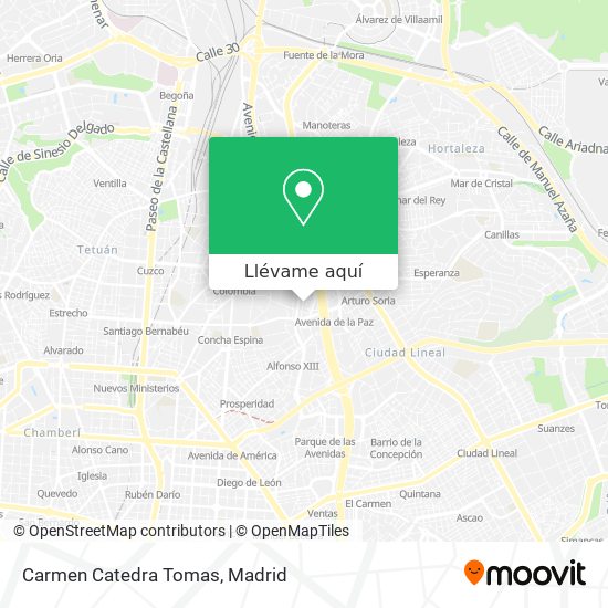 Mapa Carmen Catedra Tomas