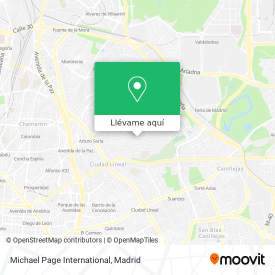 Mapa Michael Page International