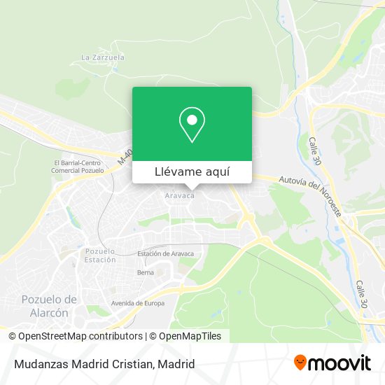 Mapa Mudanzas Madrid Cristian