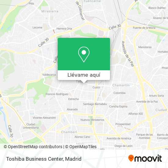 Mapa Toshiba Business Center