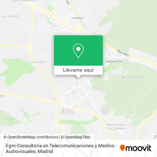 Mapa Egm-Consultoria en Telecomunicaciones y Medios Audiovisuales