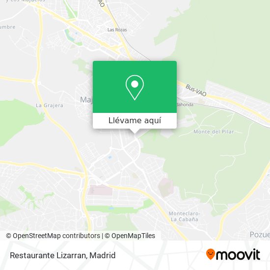 Mapa Restaurante Lizarran