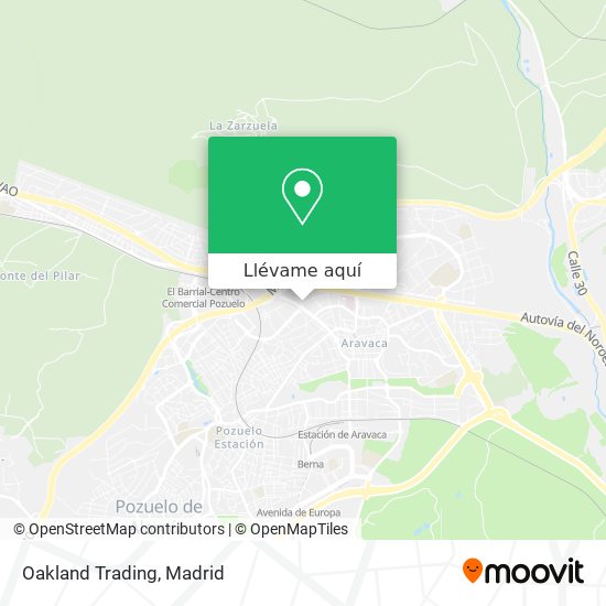 Mapa Oakland Trading