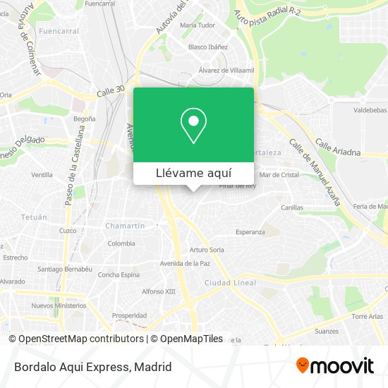 Mapa Bordalo Aqui Express