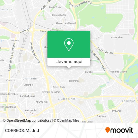 Mapa CORREOS