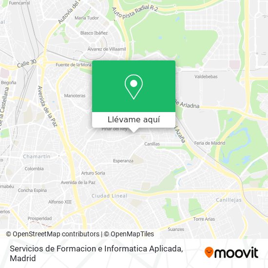 Mapa Servicios de Formacion e Informatica Aplicada