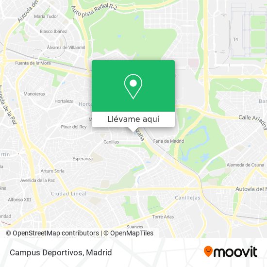 Mapa Campus Deportivos