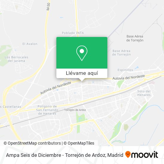 Mapa Ampa Seis de Diciembre - Torrejón de Ardoz