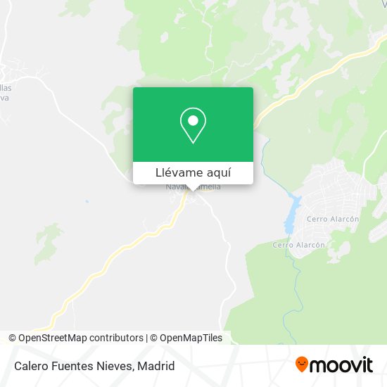 Mapa Calero Fuentes Nieves