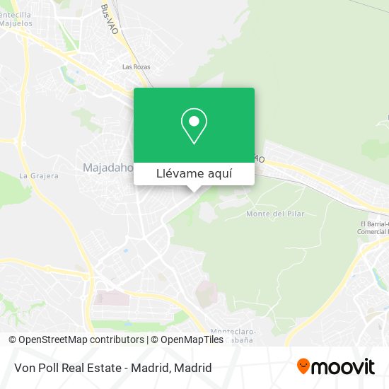 Mapa Von Poll Real Estate - Madrid