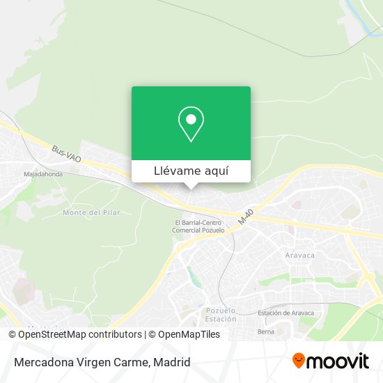 Mapa Mercadona Virgen Carme